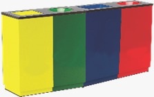 Stainless Steel 4in1 Square Bin